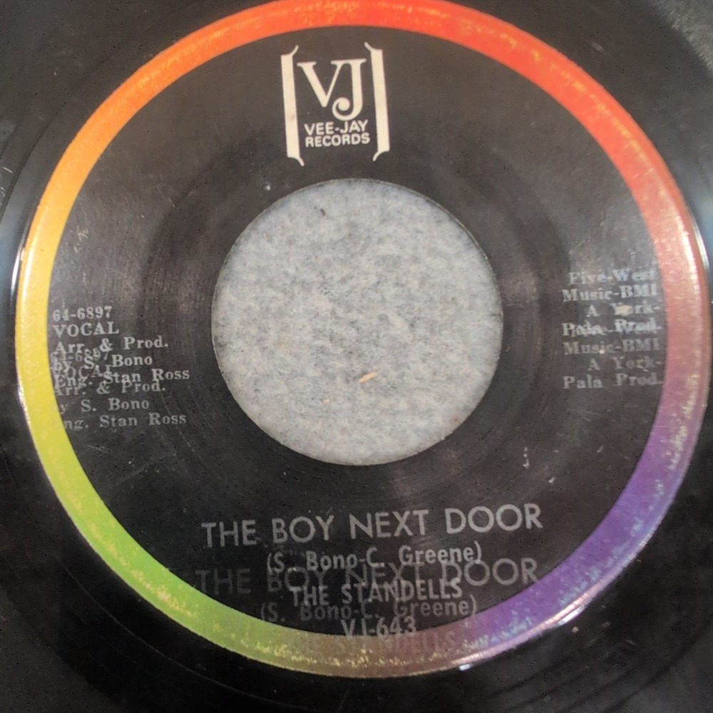 The Standells B. J. Quetzal / The Boy Next Door 45 RPM Vee-Jay Records VJ-643 - Picture 2 of 4